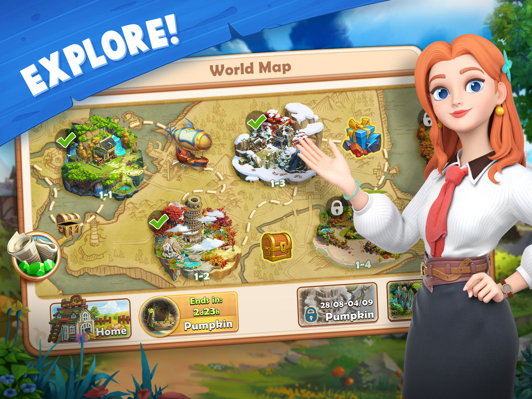 Sarah's Adventure: Time Travel screenshot game