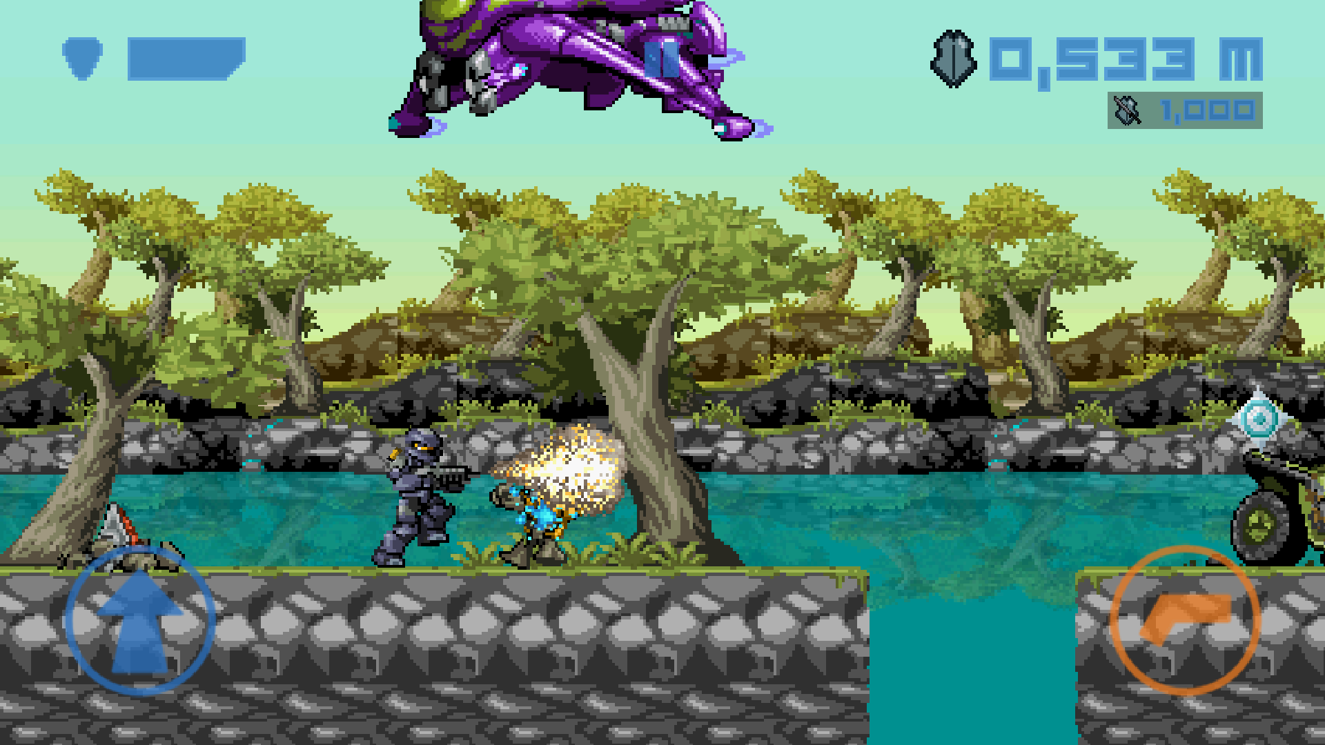 Spartan Runner Game Screenshot