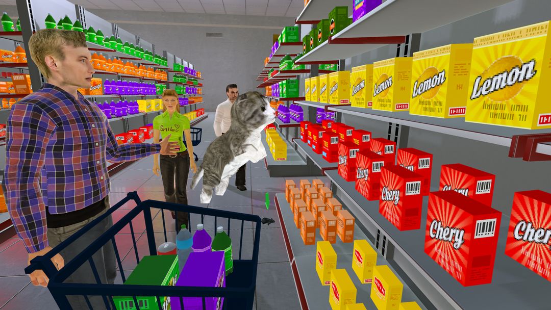 고양이 게임 - 귀여운 게임 - 동물 시뮬레이션 게임 스크린 샷