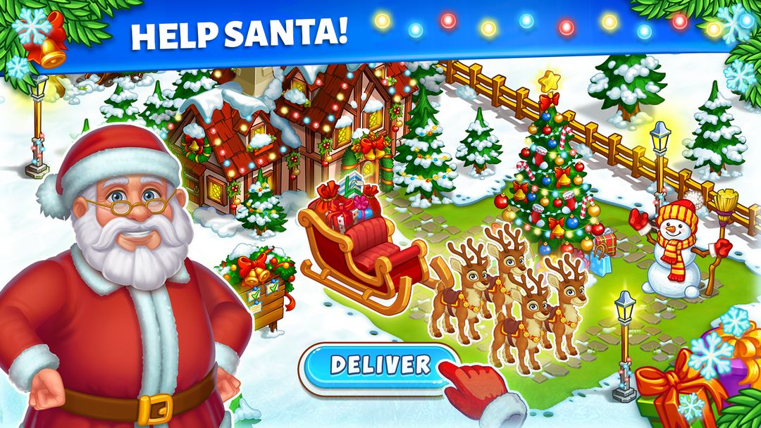 Screenshot of Snow Farm - Santa Family story