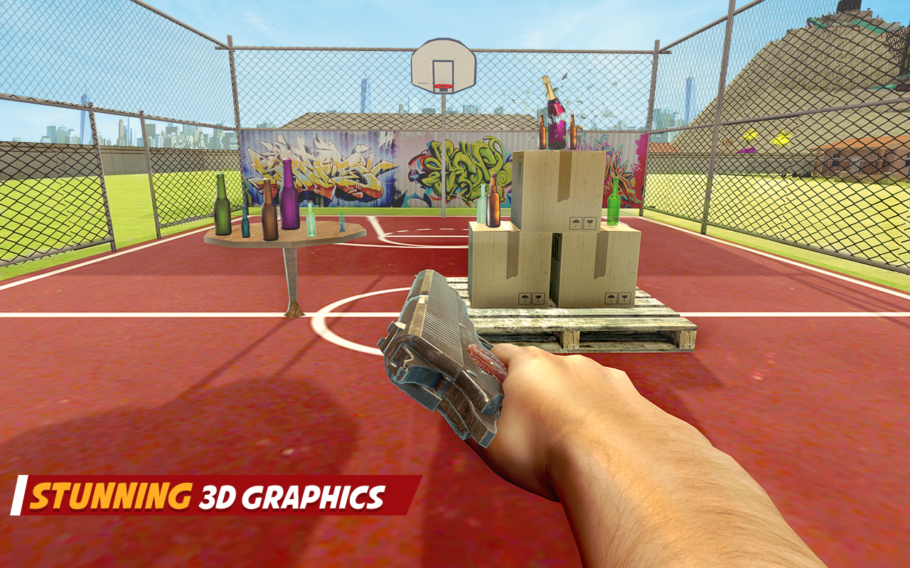Crazy Bottle Shooter Pro Game Screenshot