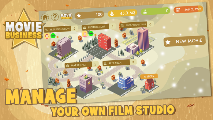 Cuplikan Layar Game Movie Business Lite