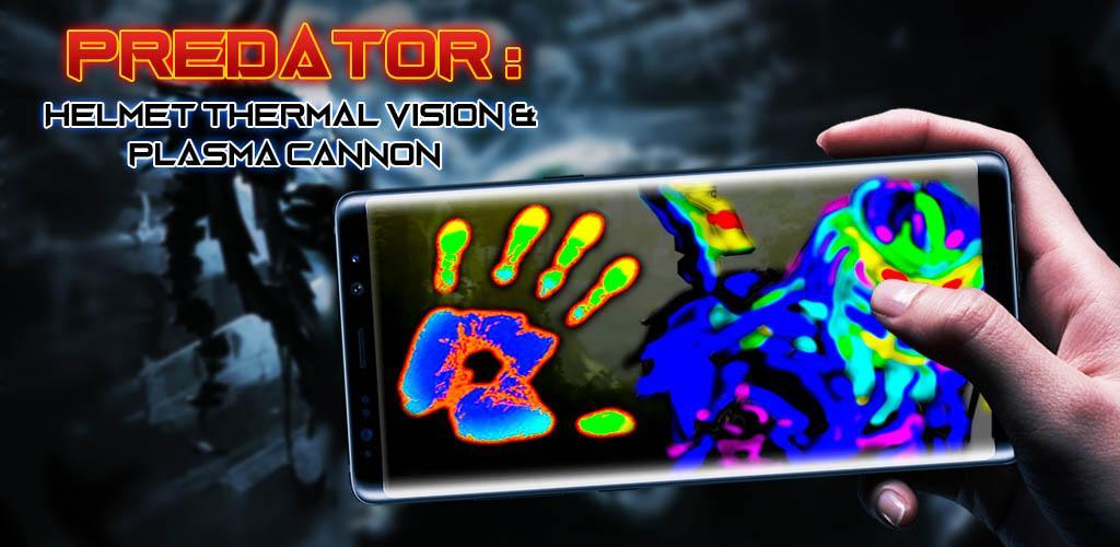 Banner of Predator: capacete de visão térmica e canhão de plasma 1.3