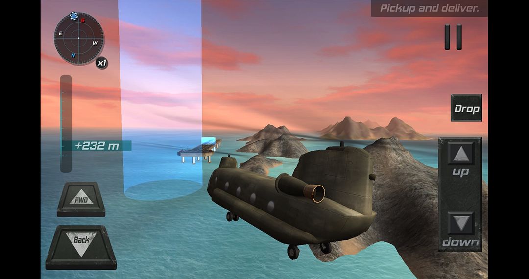 Helicopter 3D flight sim 2 게임 스크린 샷