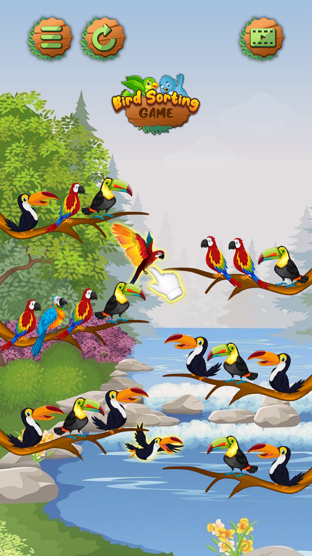 Screenshot 4 of Birds Sort Color- Puzzle Games 1.1