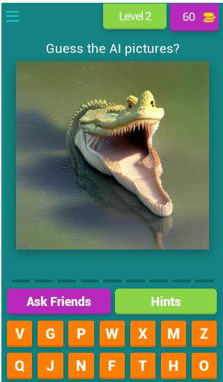 Скриншот игры Guess the AI pictures