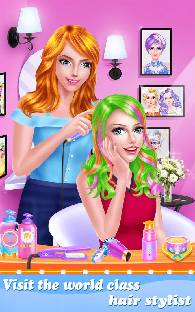 Hair Color Makerover Salon ภาพหน้าจอเกม