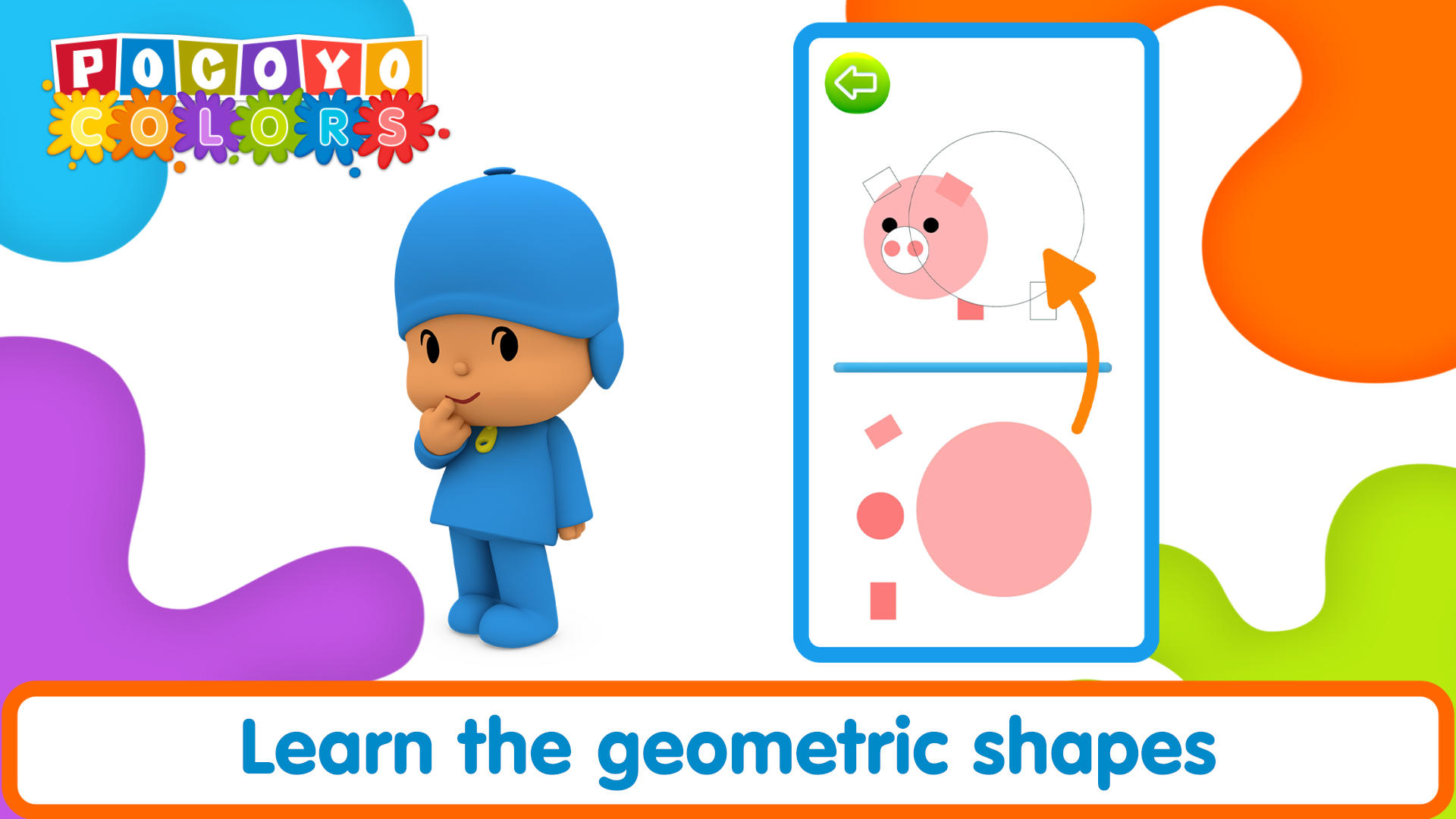 Pocoyo Colors:  Fun drawings! Game Screenshot