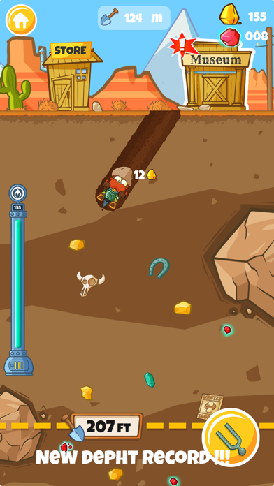 Скриншот игры Diggy Miner: Gold Rush