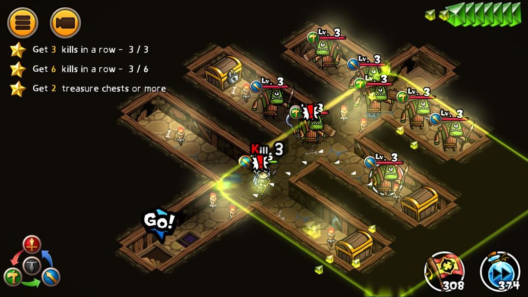Screenshot of WhamBam Warriors - Puzzle RPG