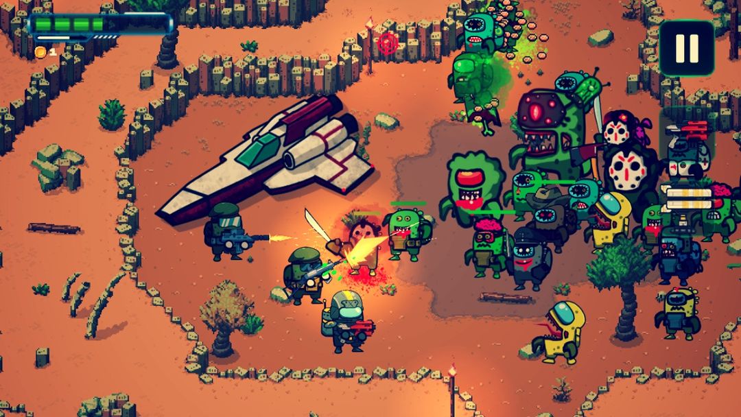 Screenshot of Zombie Space Shooter II