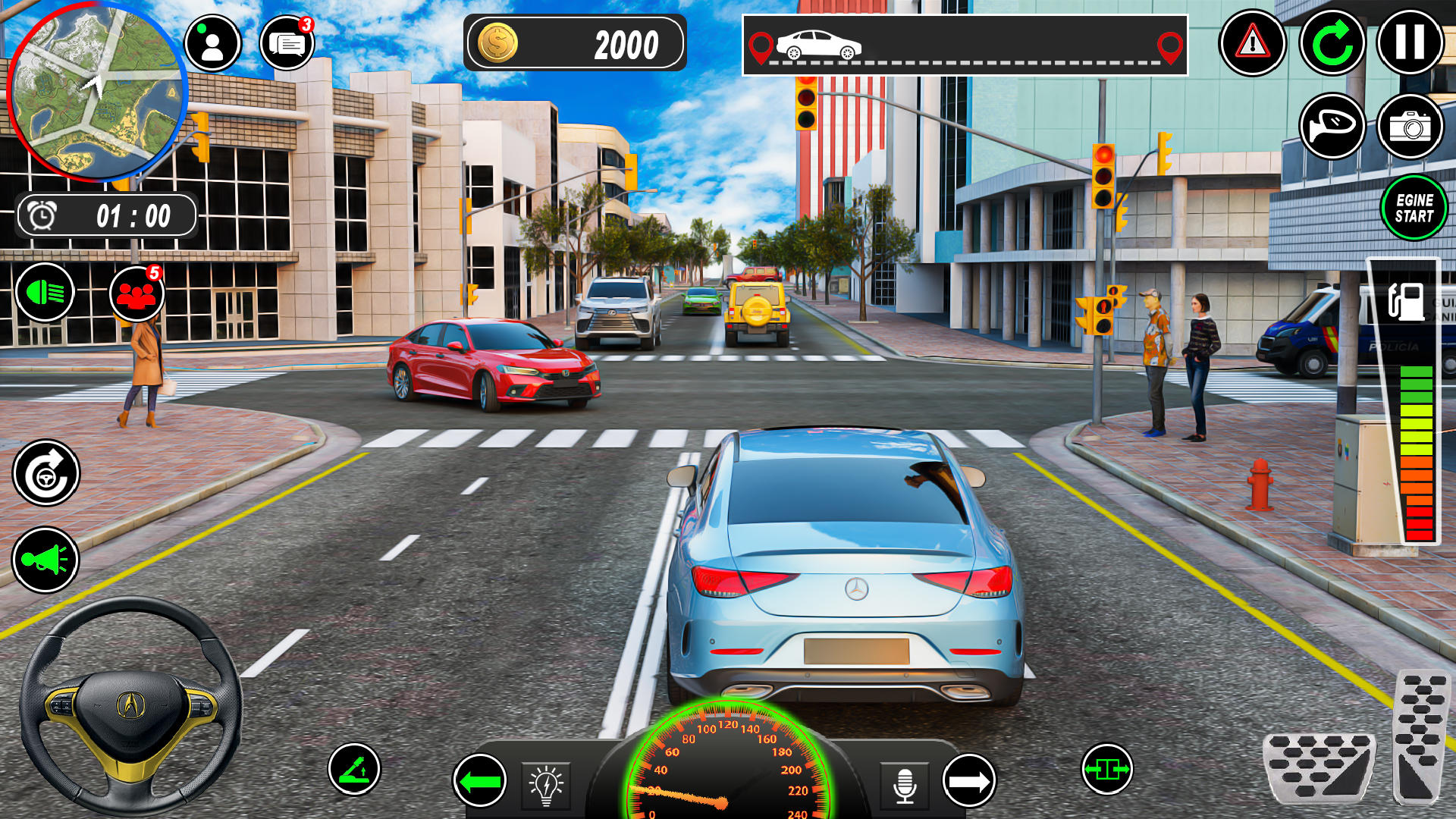 CAR DRIVING SCHOOL SIMULATOR Gameplay Part 1 - Tutorial (iOS Android) 