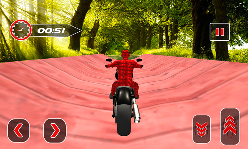 Скриншот игры Spiderman Bike Racing Stunt Master