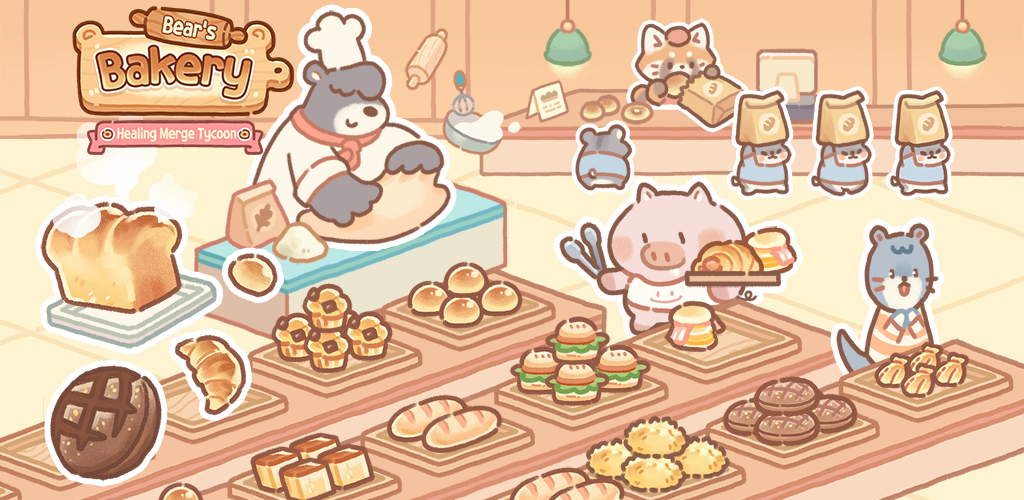  ภาพหน้าจอของวิดีโอ Bear Bakery - Merge Tycoon