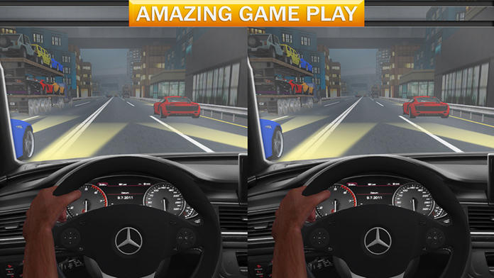 Vr Crazy Car Traffic Free Racing Game Game Screenshot