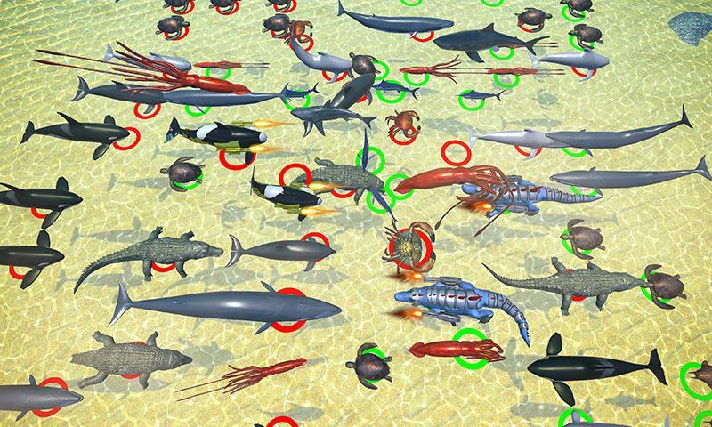 Sea Animal Kingdom: War Simula Game Screenshot