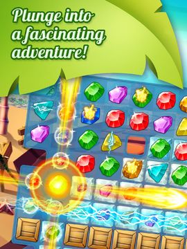 Cuplikan Layar Game Meow Tales Jewel Match 3 Mania