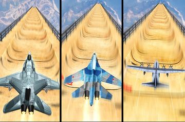 Jet Airplane on Mega Ramp: Mid Air Flying Stunts Game Screenshot
