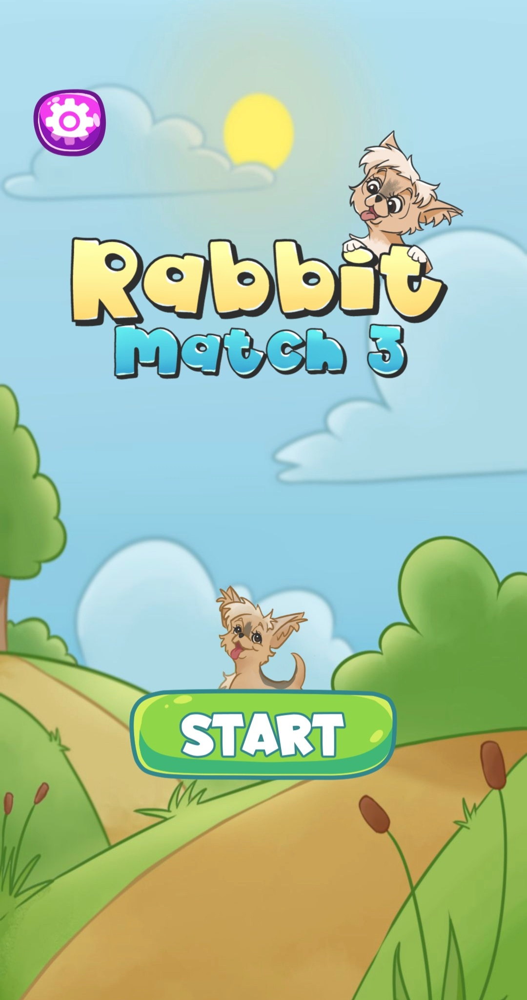 Rabbit Match 3 Game Screenshot