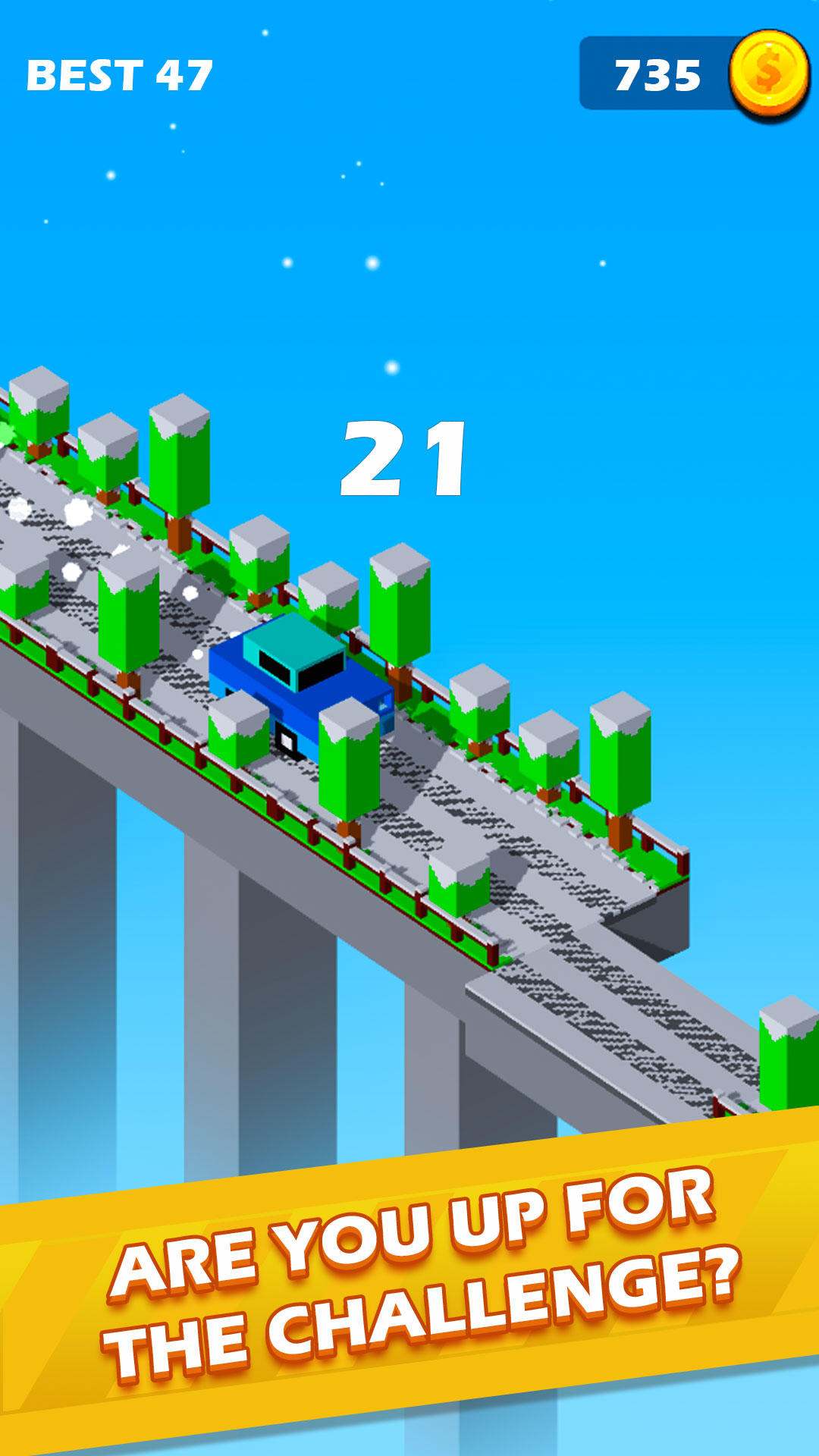 Cuplikan Layar Game Cross The Bridge : Tap to Play