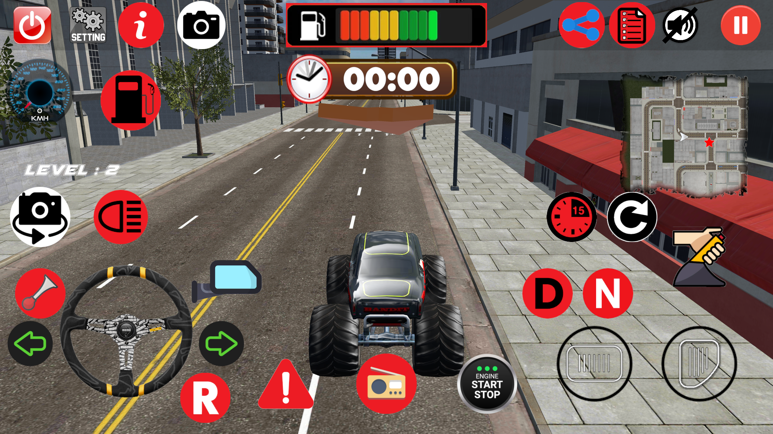 Carlos Monster Truck Parking Game Screenshot
