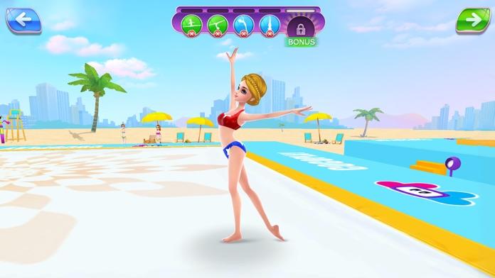 Gymnastics Superstar Gold Girl Game Screenshot