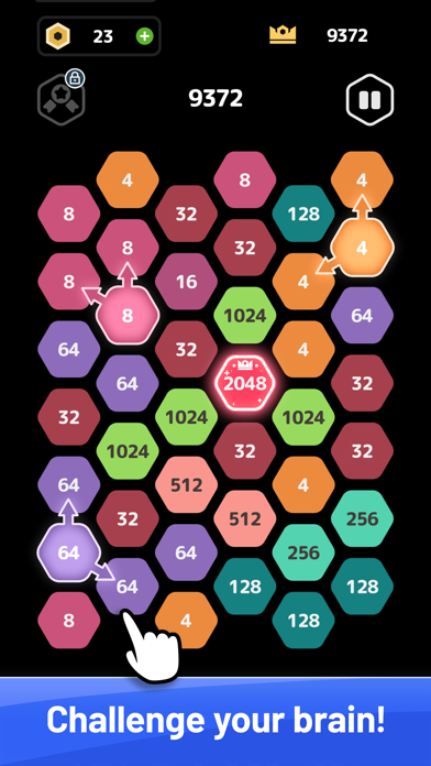 Screenshot of HexaMerge - Number Puzzle