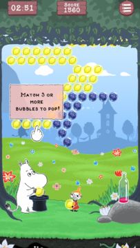 Moomin Bubble Game Screenshot