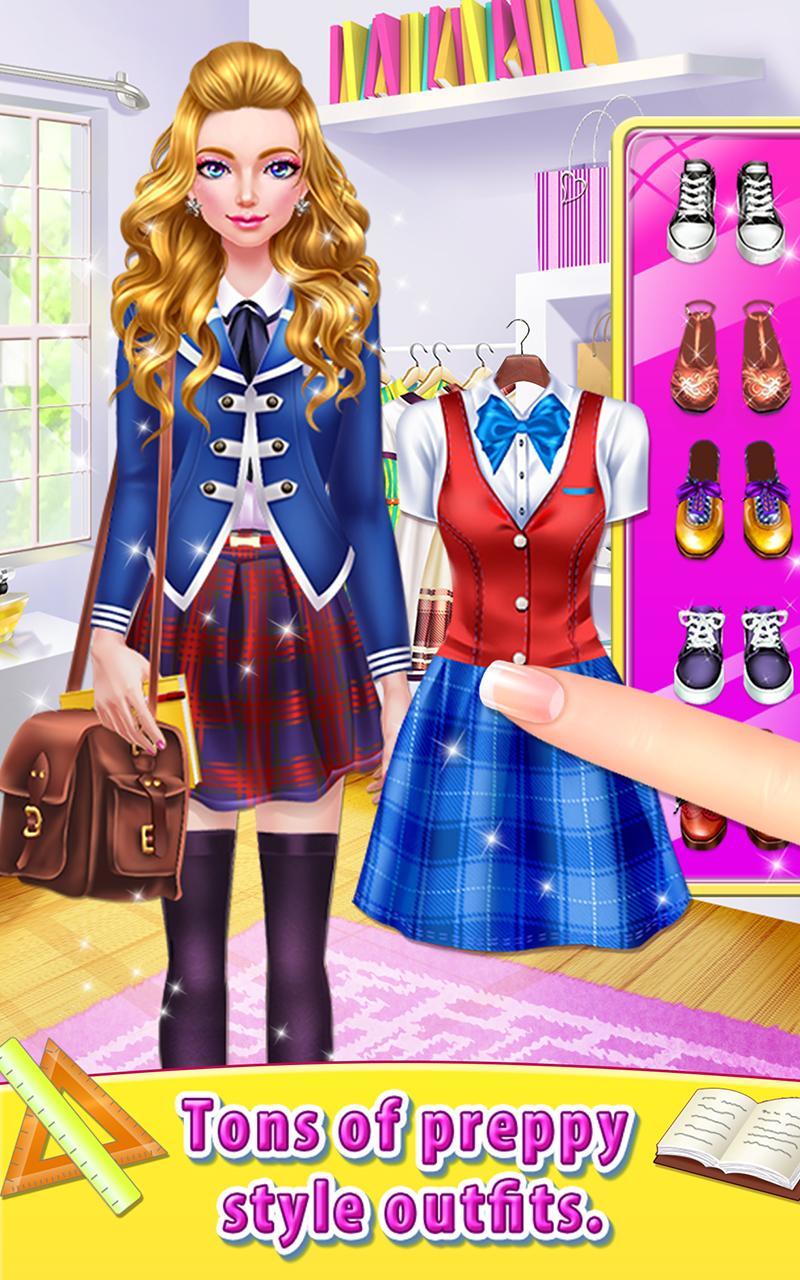 High School Girl - Dress Me Up 게임 스크린샷