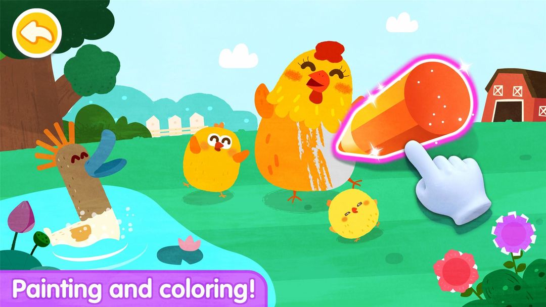 Screenshot of Baby Panda's Paint Colors