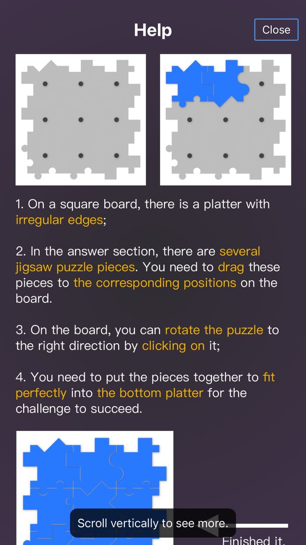 Screenshot of Blank Jigsaw Puzzle