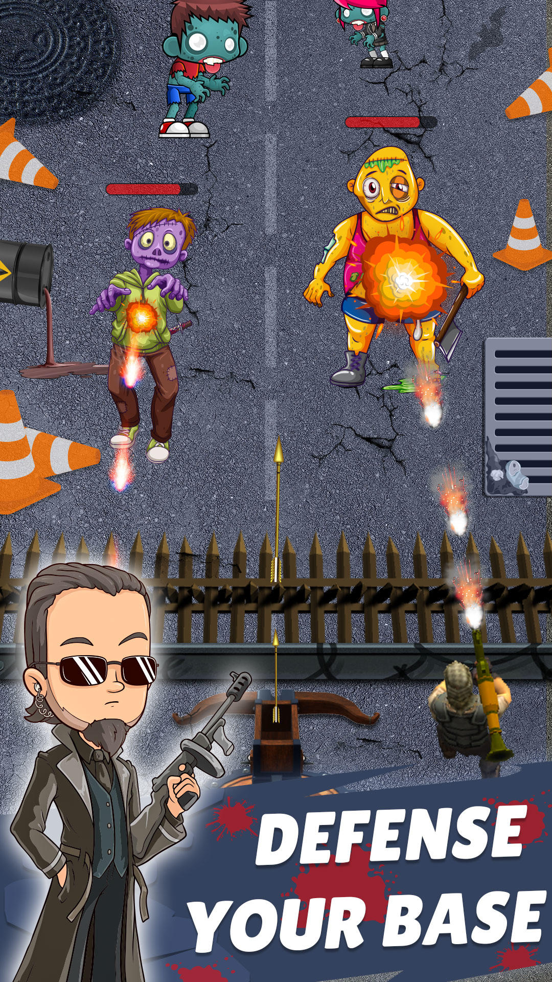 Zombie War Defence 게임 스크린샷