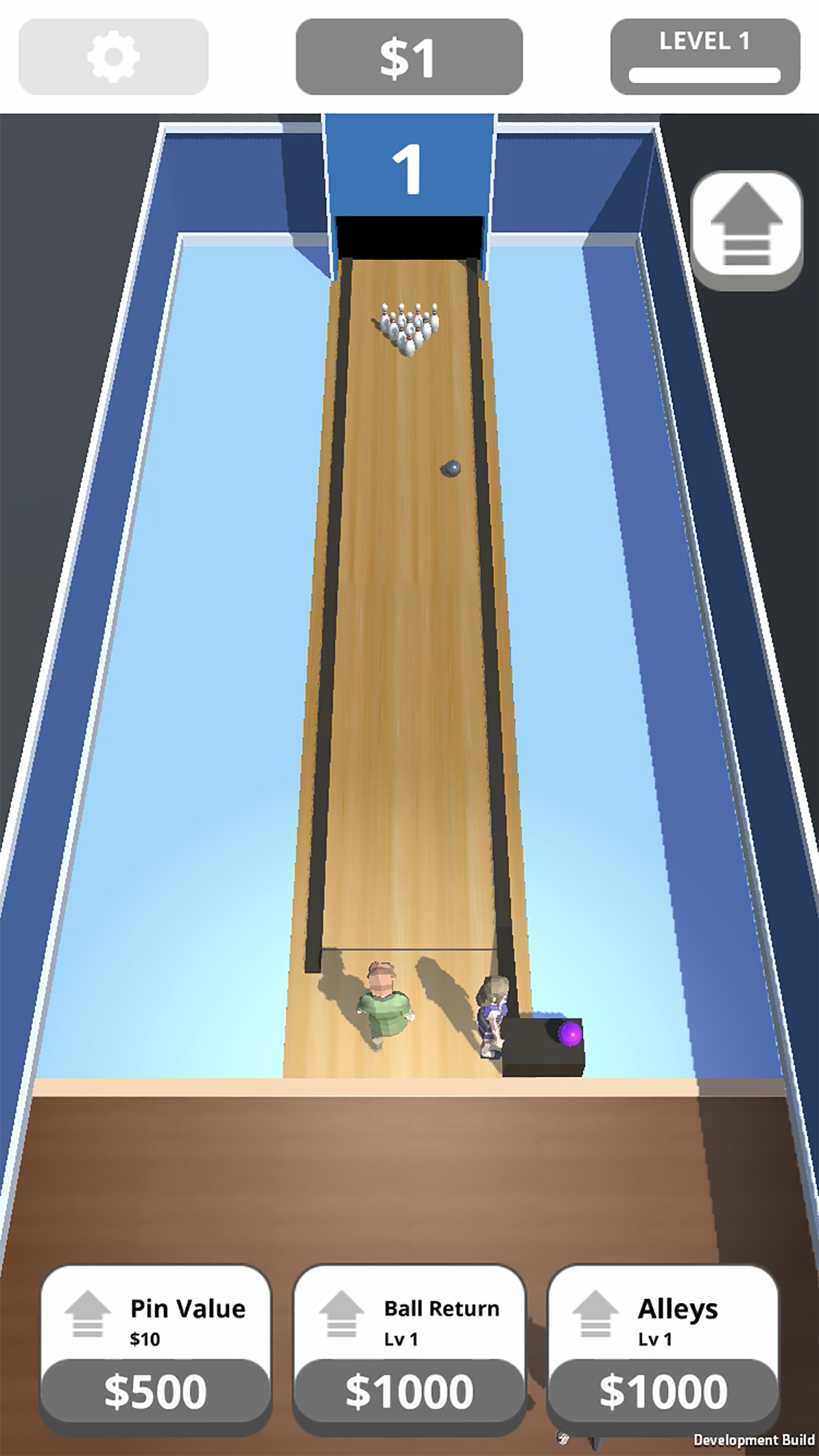 Bowling Alley Game Screenshot