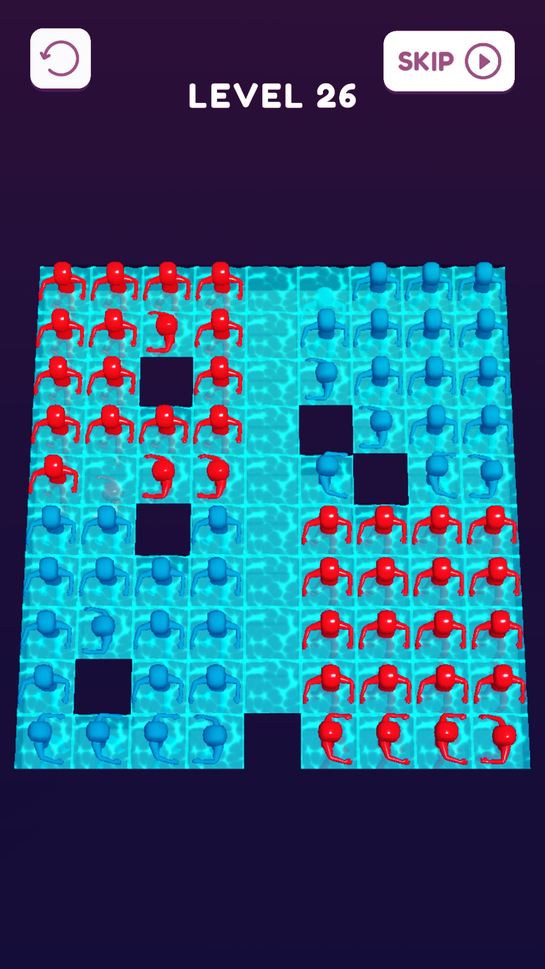 Swim Sort - Color Merge Puzzle Game Screenshot