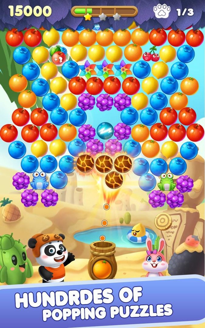 Bubble Panda Rescue 게임 스크린 샷