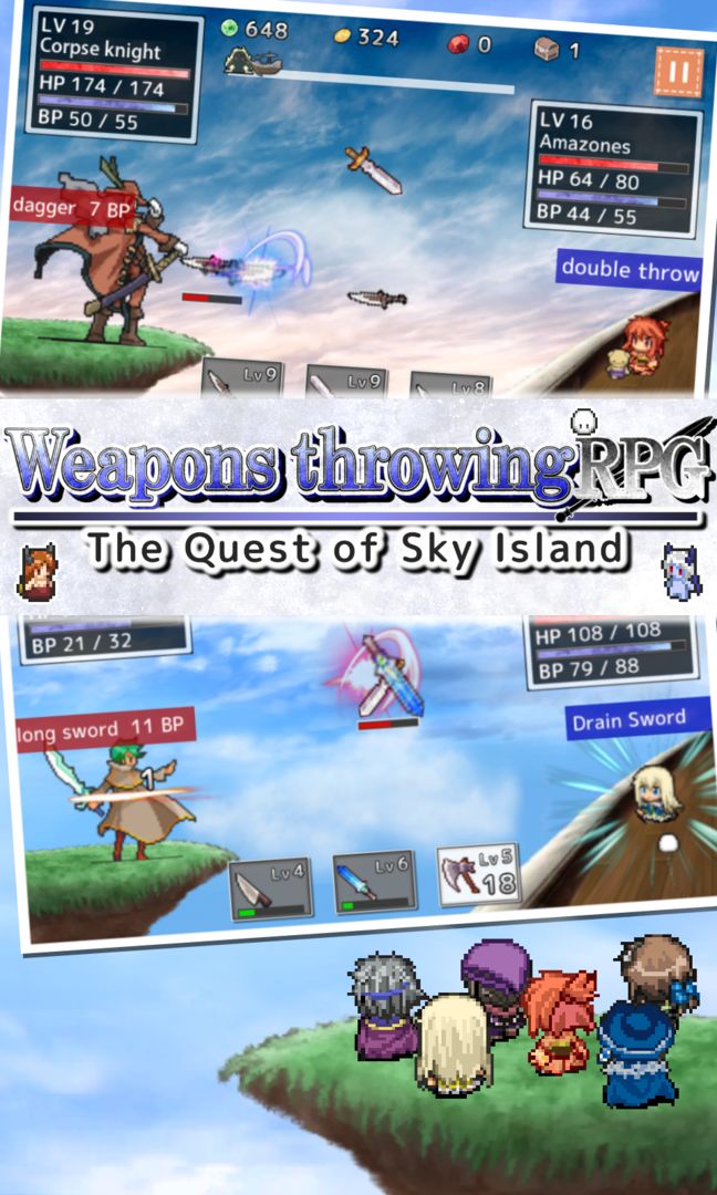 Weapons throwing RPG screenshot game