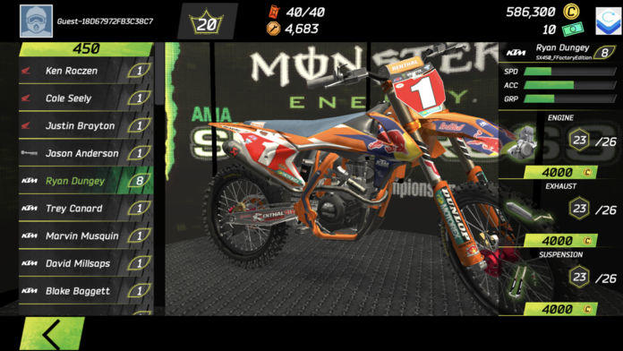Скриншот игры Monster Energy Supercross Game