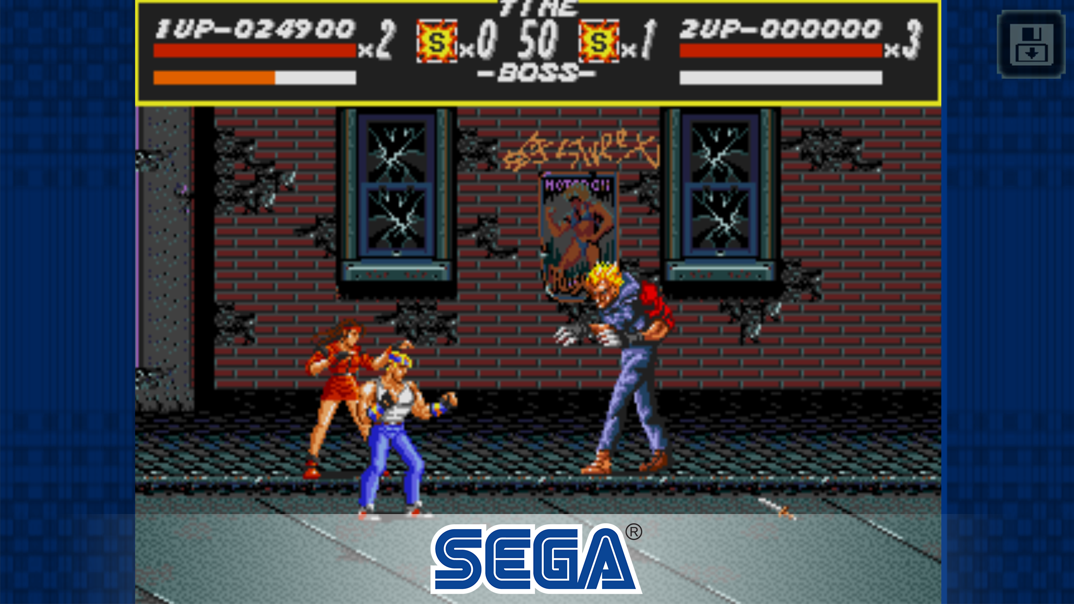 Streets of Rage Classic Game Screenshot