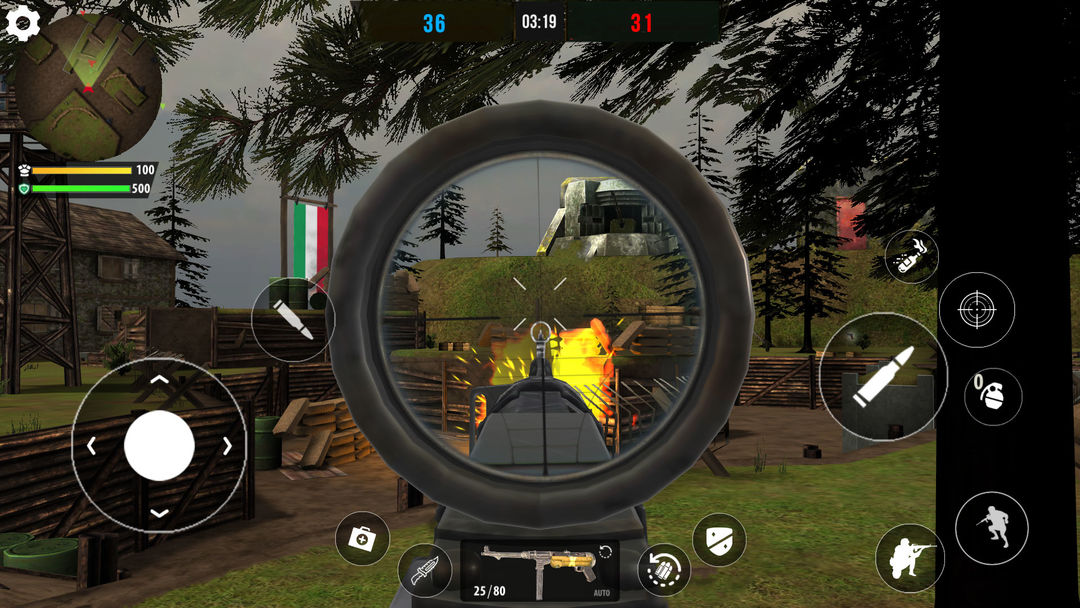 Screenshot of World War 2: FPS shooting game
