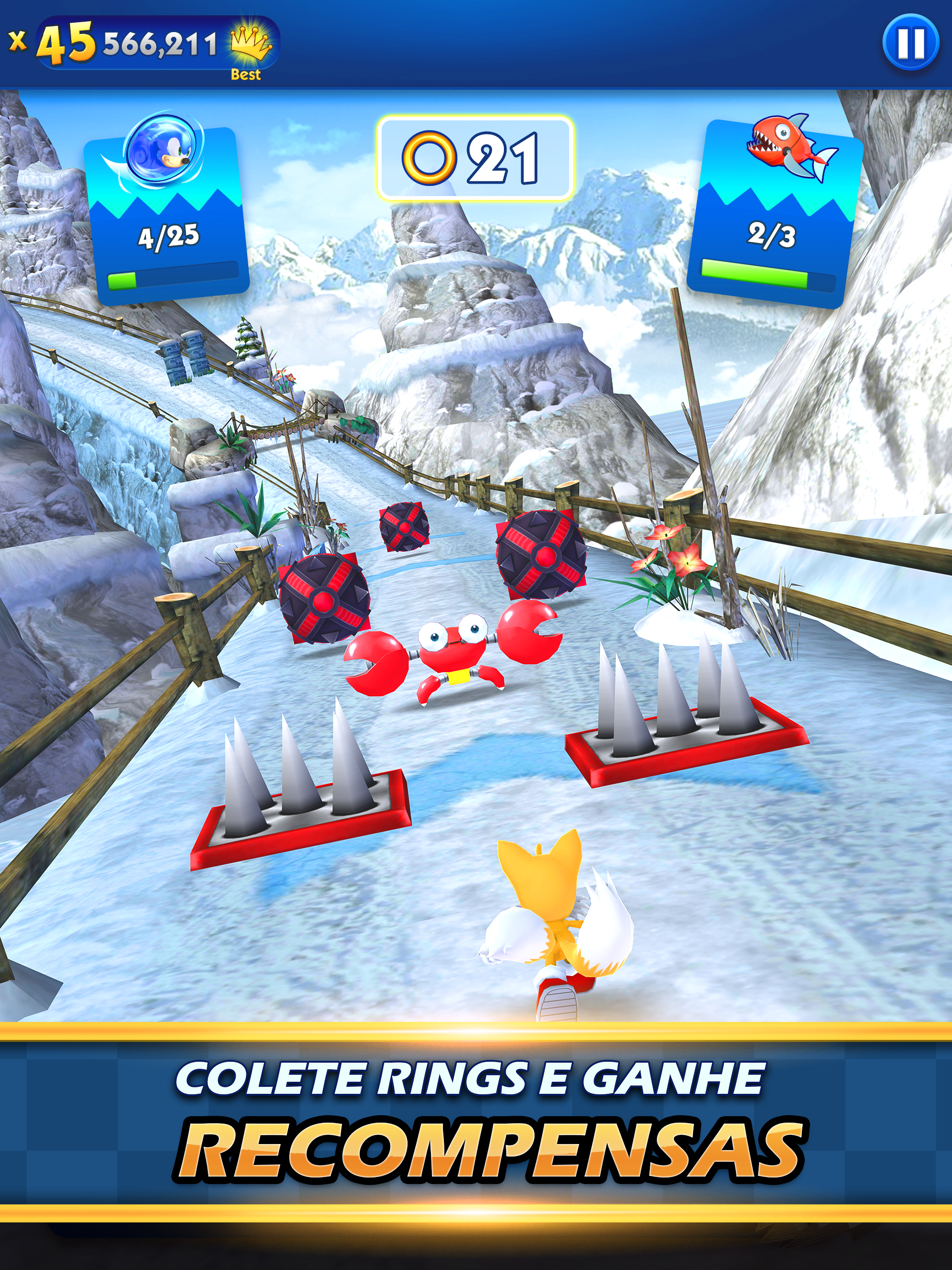 Captura de Tela do Jogo Sonic Dash: Endless Rush