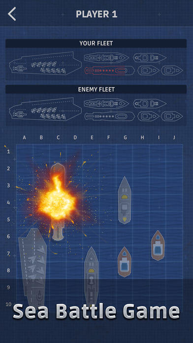 Скриншот игры Sea Battle: Fleet battle game