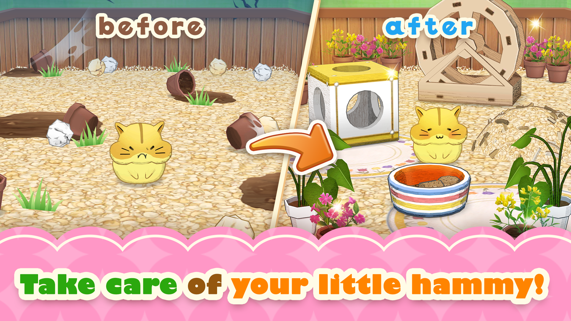 Hamster Life match and home ภาพหน้าจอเกม
