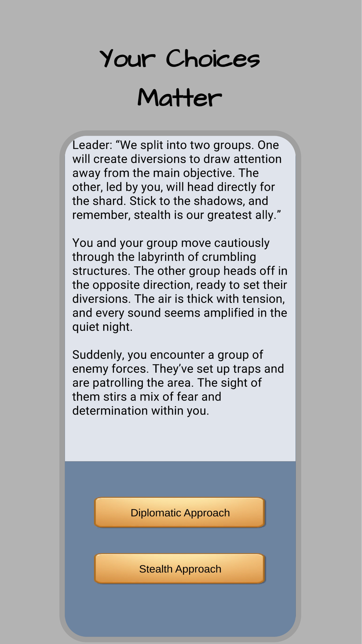 Fractal Fates - Text RPG Game Screenshot