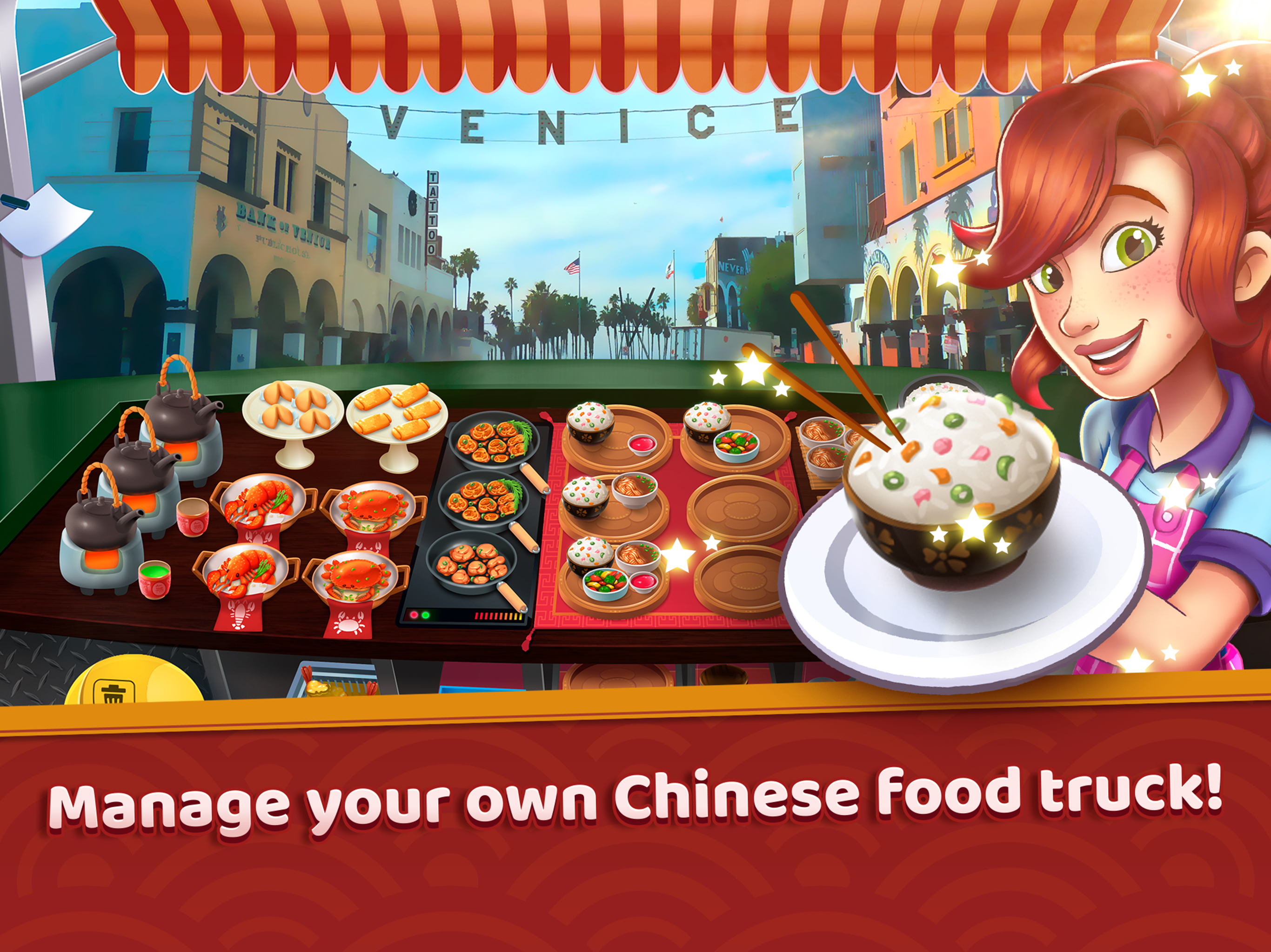 Chinese California Truck - Fast Food Cooking Game 게임 스크린샷