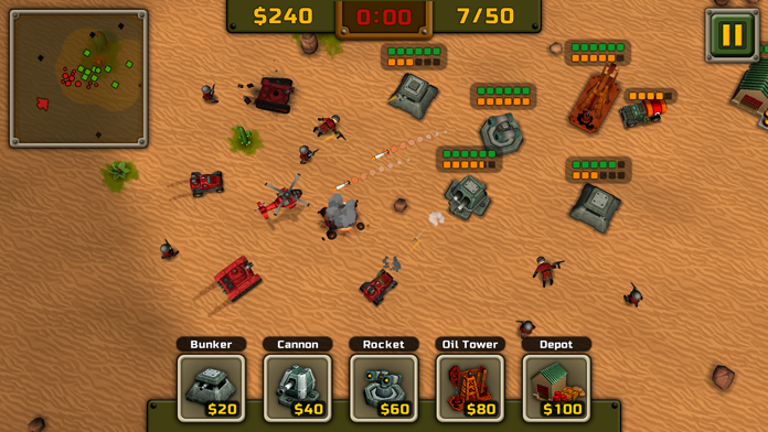 DefCom TD Game Screenshot