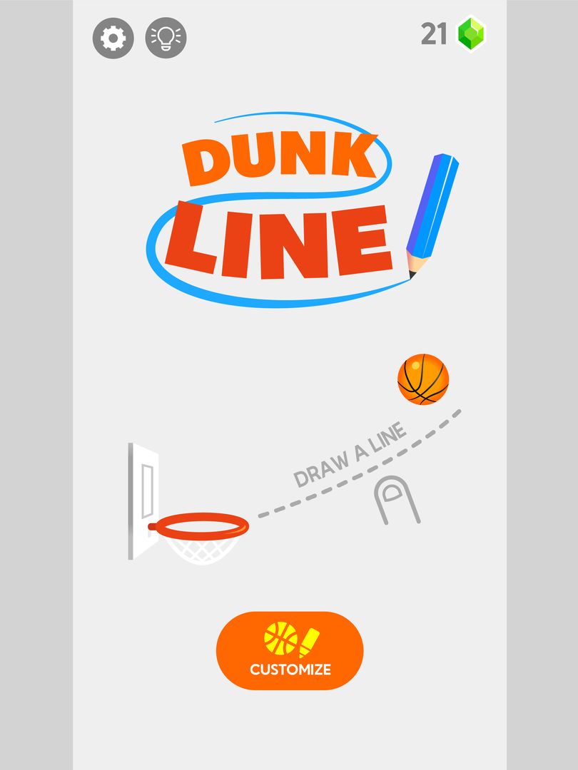 Screenshot of Dunk Line
