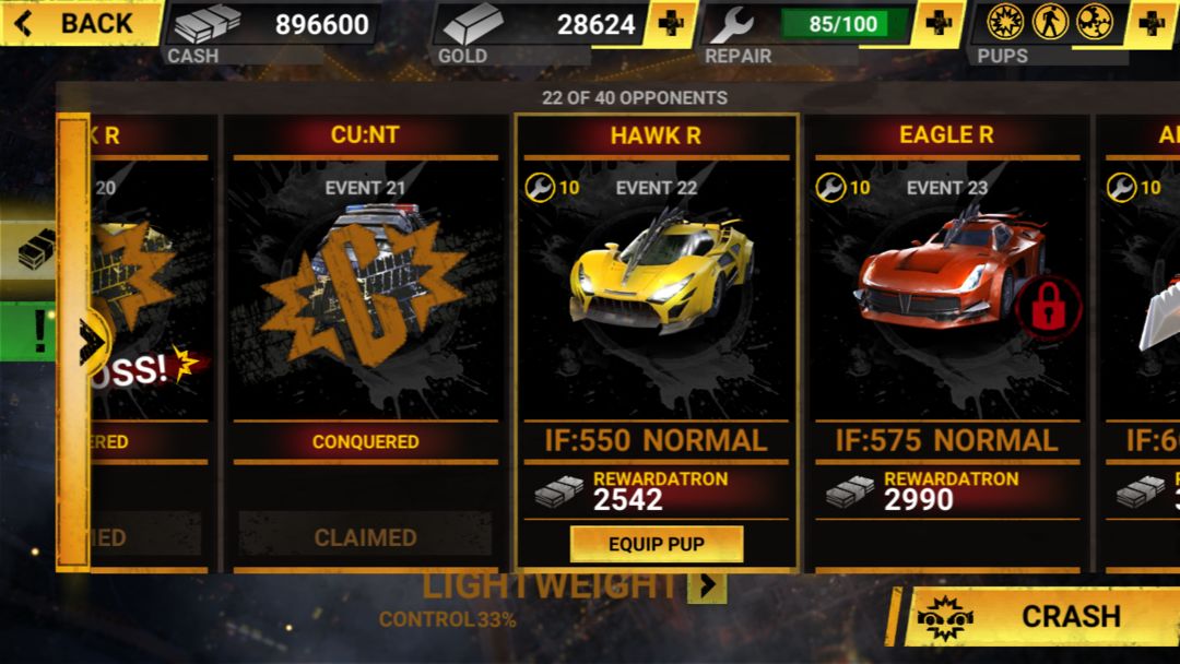 Carmageddon:Crashers Cars Destruction Drag Racing ภาพหน้าจอเกม