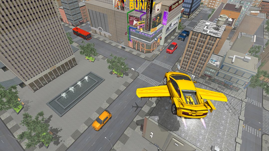 Flying Sports Car Simulator ภาพหน้าจอเกม