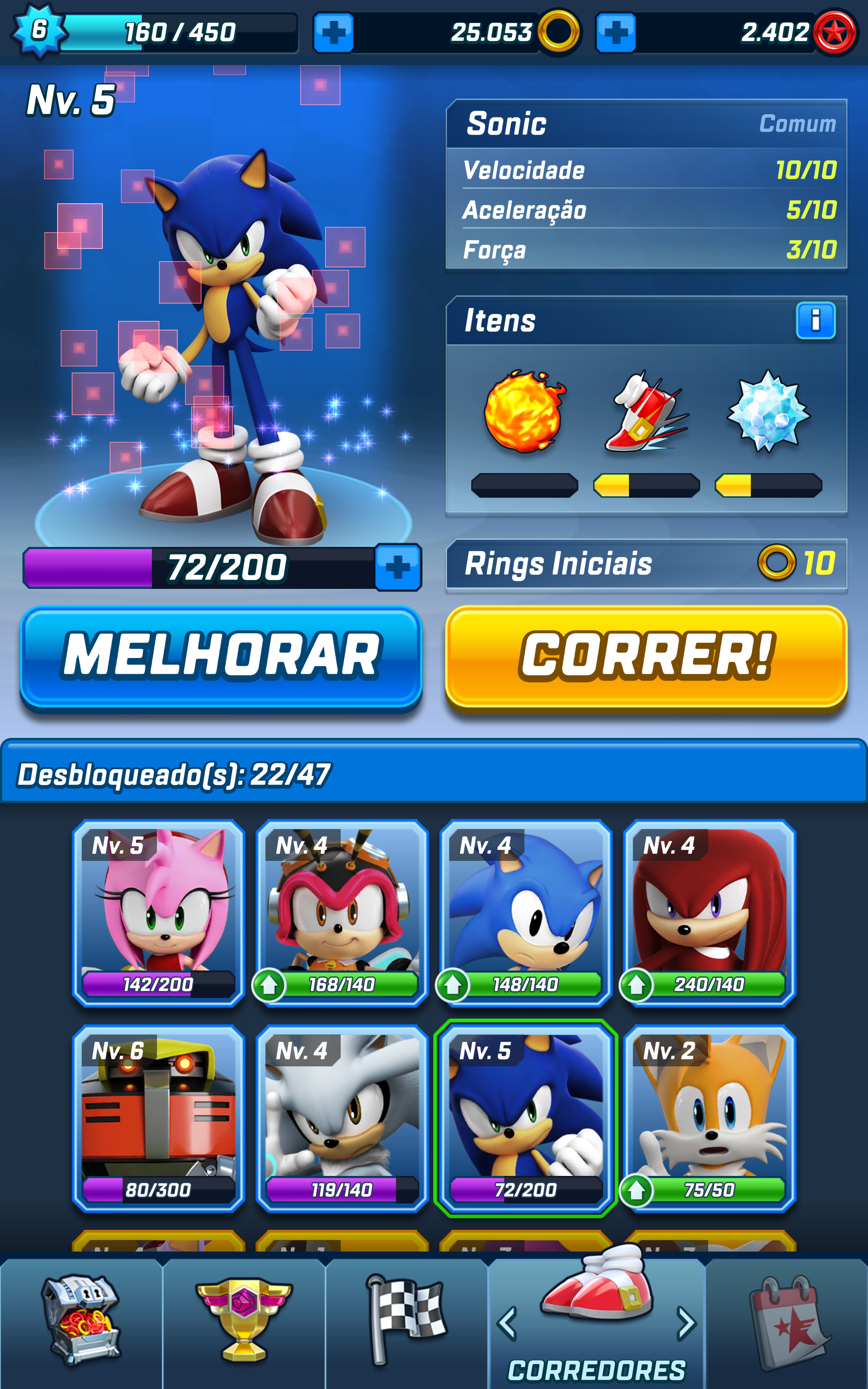 Captura de Tela do Jogo Sonic Forces - Jogo de Corrida