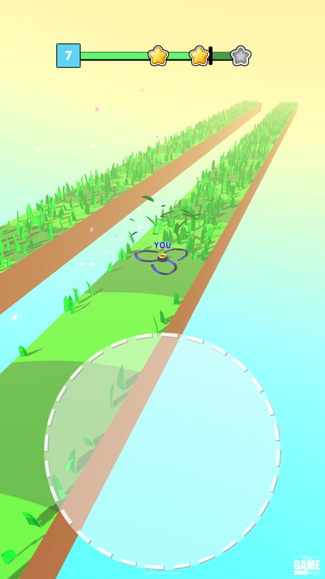 Draw Grass Cutter Game Screenshot